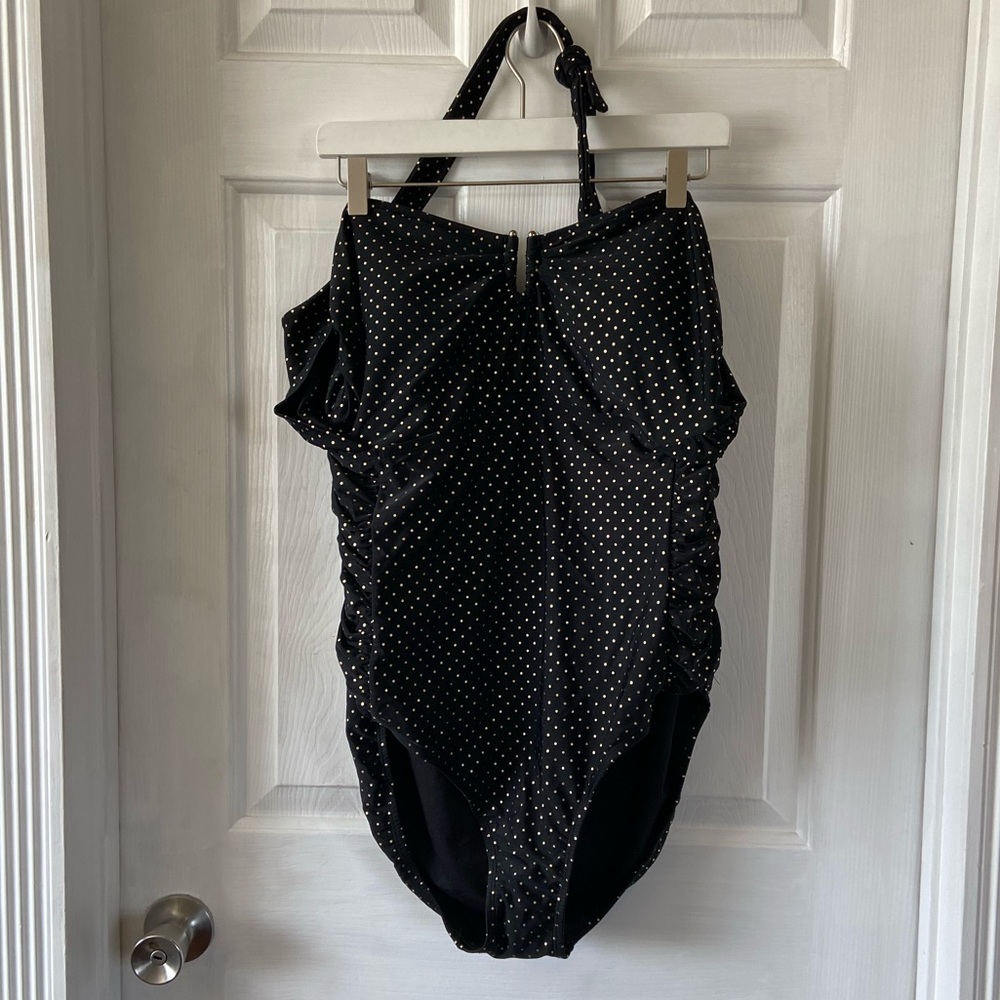 Pure Energy One Piece Swim Suit Black Size 22W